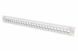Digitus Sezionatore ® Modulare per Jack Keystone 1U Montaggio Rack - scaricato (MODULAR PATCH PANEL - 1U/ 19IN/ GREY LABEL FIELD)