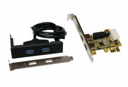 EXSYS EX-11072 tarjeta y adaptador de interfaz Interno USB 3.2 Gen 1 [3.1 Gen 1] 