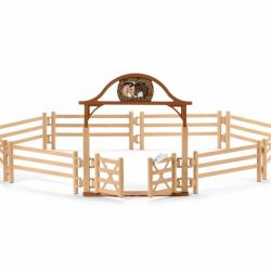 schleich HORSE CLUB 42434 accesorio para figuras de juguete para niños Cerca de juguete (Schleich Horse Club - Paddock with ent)