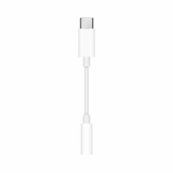 Apple MU7E2ZM/A cable de teléfono móvil Blanco 3,5mm USB C (Apple USB-C to 3.5 mm Headphone Jack A)