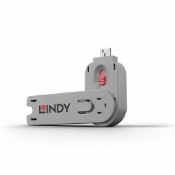 Lindy 40620 clip sicura Chiave bloccaporta USB tipo A Rosa Acrilonitrile butadiene stirene [ABS] 1 pz (USB TYPE A PORT BLOCKER - KEY PINK)