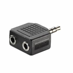 VALUE 11.99.4440 divisor de audio Negro (35MM AD.[1X ST2X BU] - )