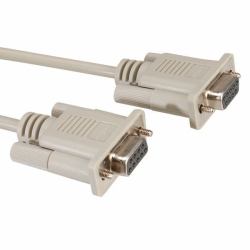 ROLINE 1.8m 9-pin RS232 cavo seriale Grigio 1,8 m 9-pin D-SUB RS232 (Rs232 Cable, Db9 F - F 1.8 M - Warranty: 12M)