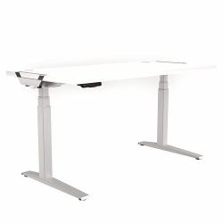 Fellowes Levado Blanco (Fellowes Levado Silver Desk Base and White Worktop 1400mm)
