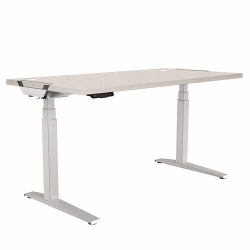Fellowes Levado Gris (Fellowes Levado Silver Desk Base and Grey Worktop 1600mm)