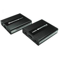 Cables Direct HD-EX3120 extensor audio/video Transmisor y receptor de señales AV Negro (CDL 120m HDMI Ext over 1xCAT 5E)