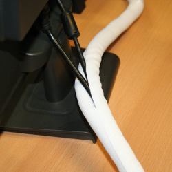 Value 19.08.3153 organizador de cables Cable sock Escritorio Blanco 1 pieza[s] (GEWEBESCHLAUCH SNAP 25M - FUER KBLBUENDELUNG.WEISS.25M)