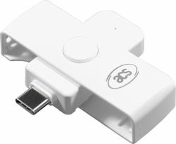 ACS ACR39U-NF lector de tarjeta inteligente Interior Blanco USB 2.0 (ACR39U-NF PocketMate II - PocketMate II - Smart Card Reader [USB Type-C] - Warranty: 12M)