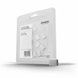 Lindy 40439 clip sicura USB tipo-C Bianco 10 pz (port blocker USB Type-C White - 10 pc[s] USB Type-C, White, - 10 pc[s] - Warranty: 24M)