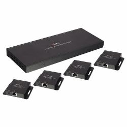 Lindy 38155 estensore KVM Trasmettitore e ricevitore (70M CAT.6 4 PORT HDMI IR SPLITTER)