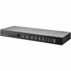 StarTech.com Switch Multiplicador de Vídeo HDMI Matriz de 4x4 con Audio y Control por Ethernet - Vídeo de 4K a 60Hz - Divisor HDMI 2.0 de Montaje en Rack con Mando a Distancia (4X4 HDMI MATRIX SW...