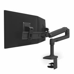 Ergotron LX Series 45-489-224 soporte para monitor 63,5 cm [25"] Escritorio Negro (LX DESK DUAL DIRECT ARM MATTE BLACK)