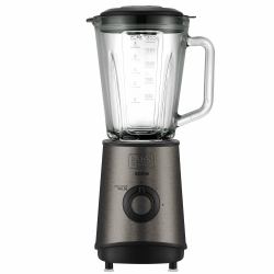 Black & Decker BXJB800E Batidora de vaso 800 W Negro, Transparente (BLACK+DECKER Blender 800W Brushed)