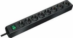 Brennenstuhl 1159300018 prolunghe e multiple 3 m 8 presa[e] AC Nero (Power extension 3 m 8 AC - outlet[s] Black Eco-Line with - switch and 1,5 mmÂ² Ã cable - Warranty: 12M)