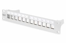 Digitus Pannello patch modulare, 8 porte (MODULAR PATCH PANEL 12-PORT1U - 1UBLANK254MM RACK MOUNTGREY)