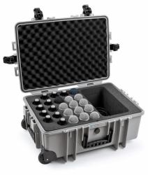 B&W 6700 24 Maletín con ruedas Interfaz de audio Polipropileno [PP], Caucho Negro, Gris (B&W International type 6700 Storage Case [Case] for Microphone, Accessories)