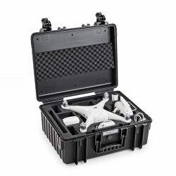 B&W Cases 6000/B/DJI4P funda de dron con cámara Estuche duro Negro (B&W International type 6000 Storage Case [Case] for Drone, Accessories, Monitor, Remote Control, Battery)