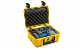 B&W Cases 3000/Y/MAVIC2V2 funda de dron con cámara Maletín Amarillo Polipropileno [PP] (B&W International type 3000 Storage Case [Case] for Drone, Accessories)