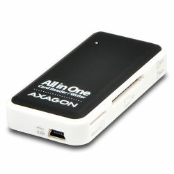 Axagon CRE-X1 lettore di schede USB 2.0 Nero, Bianco (AXAGON CRE-X1 Externer Mini-Kartenlese)
