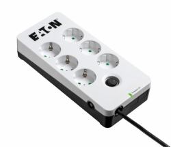 Eaton PB6D limitador de tensión Negro, Blanco 6 salidas AC 220 - 250 V 1,5 m (Eaton Protection Box 6 DIN - strÃ¸mstÃ¸d)