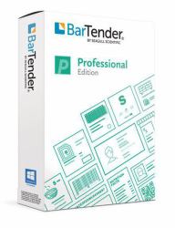 Seagull BarTender Professional: - Application License + 5 - Printers [includes 1 Year of Standard...