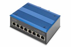 Digitus Conmutador de red Fast Ethernet de 8 puertos, industrial, no gestionado, 1 enlace ascende...