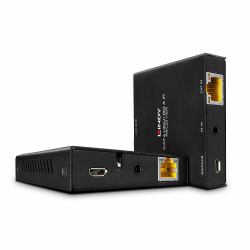 Lindy 38205 extensor audio/video Transmisor y receptor de señales AV Negro (50m Cat.6 HDMI 4K60 & IR - Extender with PoC & Loop Out - Warranty: 24M)