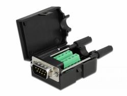 DeLOCK 66232 cavo di collegamento Nero (Delock - VGA-adapter - DB-9 til 10-pin)