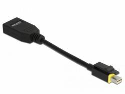 DeLOCK 65978 adaptador de cable de vídeo 0,15 m Mini DisplayPort DisplayPort Negro 