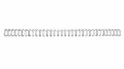 GBC Canutillo wire encuadernación WireBind plata 5 mm [100] (Rexel 2101007E 5mm Wires Silver)