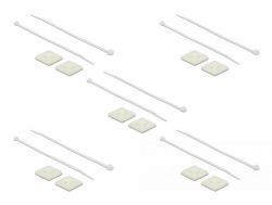 DeLOCK 18678 supporto per fascette Bianco Nylon 10 pezzo[i] (Delock kabelbÃ¥nd montering)