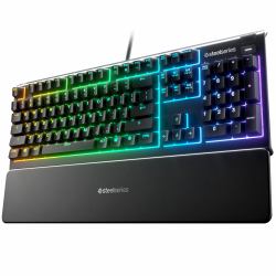 Steelseries Apex 3 teclado Juego USB QWERTY Inglés del Reino Unido Negro 