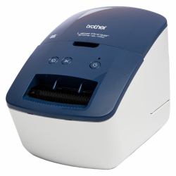 Brother QL-600B impresora de etiquetas Térmica directa 300 x 600 DPI 71 mm/s Alámbrico DK (QL600B LABEL PRINTER BLUE/WHITE - )