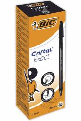 BIC Cristal Exact Negro Bolígrafo Ultrafino 20 pieza[s] (BIC Cristal Exact Black ballpoint pen Ultra Fine Pack of 20)