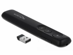 DeLOCK Presentador Láser USB negro 