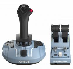 Thrustmaster TCA Officer Pack Airbus Edition Negro, Azul USB Simulador de Vuelo Analógico/Digital PC (ThrustMaster TCA Officer Pack Airbus E)