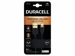 Duracell USB7022A cavo Lightning Nero (Duracell 2M USB-A to Lightning Braided)