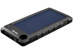Sandberg Outdoor Solar Powerbank 10000 (Outdoor Solar Powerbank 10000 - Outdoor Solar Powerbank - 10000, Black, Mobile phone/Smartphone, Rectangle, Dust resistant, Snow - Warranty: 60M)