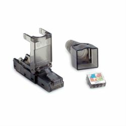 VALUE 26.99.0372 conector RJ45 Negro, Transparente (Wire Connector Rj45 Black, - Transparent - Warranty: 12M)