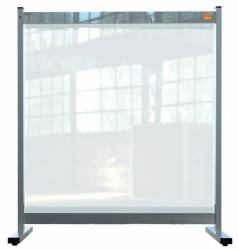 Nobo 1915547 tablero o accesorio magnético Gris, Transparente (Nobo 1915547 Premium Plus Clear PVC Protective Desk Divider Screen 700x860mm)