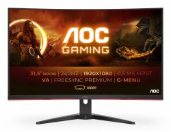 AOC G2 C32G2ZE/BK pantalla para PC 80 cm [31.5"] 1920 x 1080 Pixeles Full HD LED Negro, Rojo 