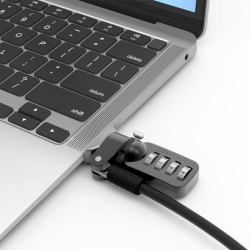Compulocks Ledge cable antirrobo Negro (Ledge MacBook Air Retina July - 2019-2020 Lock Adapter with - Combination Lock Ledge, Combination lock, Black - Warranty: 24M)
