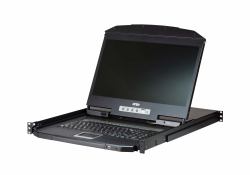 ATEN CL3116NX consola de rack 47 cm [18.5"] 1366 x 768 Pixeles Metal, Plástico Negro 1U (ATEN CL3116 - KVM console - PS/2, USB - 18.5" - rack-mountable - 1366 x 768 @ 60 Hz - 250 cd/mÂ² - 1000:1...