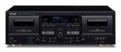 TEAC W-1200 Pletina de casete 2 cubierta[s] Negro (Teac W-1200 - dobbelt kassettestation)