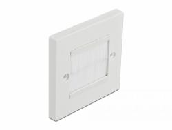 DeLOCK 66495 placa de pared y cubierta de interruptor Blanco (Delock Cable Management Cover 86 x 86)