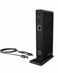 RaidSonic ICY BOX IB-DK2251AC Alámbrico USB 3.2 Gen 2 [3.1 Gen 2] Type-A Negro 