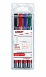 Edding 361 marcador 4 pieza[s] Fibre tip Negro, Azul, Verde, Rojo (e-361/4 S Whiteboard Marker Set [4])