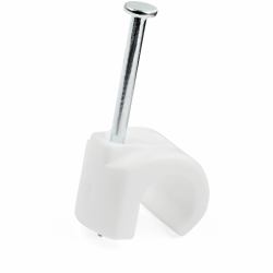 StarTech.com CBMNMCC3 abrazadera para cable Blanco 100 pieza[s] (100 PACK OF NAIL MOUNTED CABLE - CLIP LARGE)
