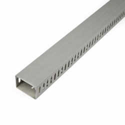 StarTech.com Canaleta para Cableado con Ranura Abierta y Tapa, 75 mm An x 50 mm Al - 2 m Lar - Ranuras de 8 mm, Cubierta de PVC o Conducto de Pared para Cables de Red - Para un Máximo de 180 Cable...