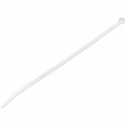 StarTech.com Bridas de 25cm para cables - 4 mm de ancho, 68 mm de diámetro, soportan 22 kg de tensión, de nylon, cierre automático y punta curva, 94V-2/UL, paquete de 100 - blancas (100 PACK 10 ...